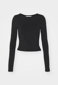 NMBELLA OPEN BACK O NECK - Top dugih rukava - black