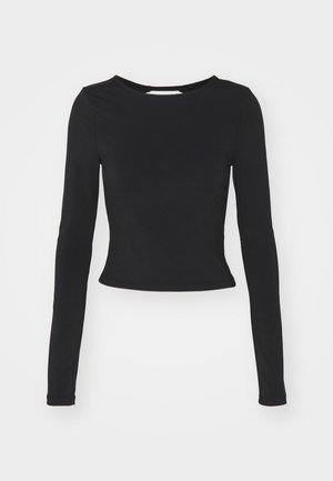 NMBELLA OPEN BACK O NECK - Long sleeved top - black