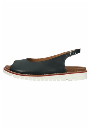 Sandalias con plataforma - blau