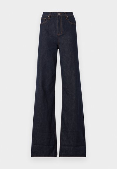 Ksubi STRIDER CUFF ORIGINAL - Wide leg - blue denim