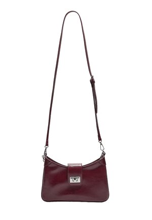 WITH FASTENING  - Sac bandoulière - bordeaux