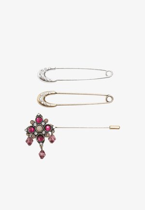 Stradivarius, SET OF 3 BROOCH PINS - Brooch - gold-coloured