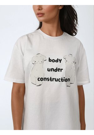 Print T-shirt - grey