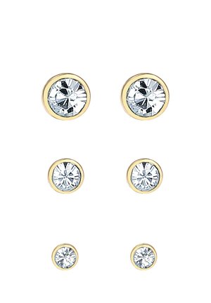SPARKLING STACK - MIT KRISTALLEN VON SWAROVSKI® - Ohrringe - gold colored