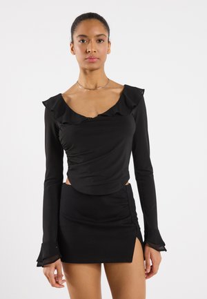 Long sleeved top - black