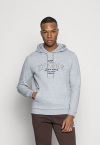 Jack & Jones JORSURFACE BRANDING  - Sweatshirt com capuz - light grey