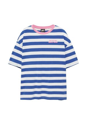 PULL&BEAR, STWD STRIPED - T-SHIRT - T-shirt imprimé - dark blue