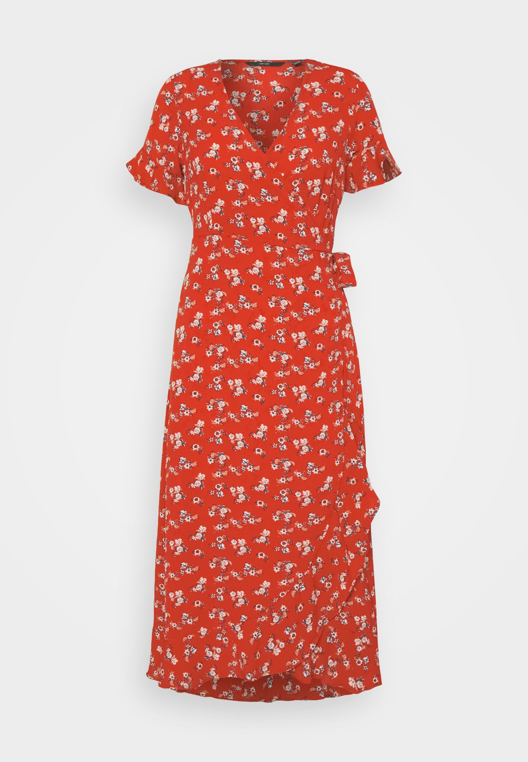 robe rouge vero moda