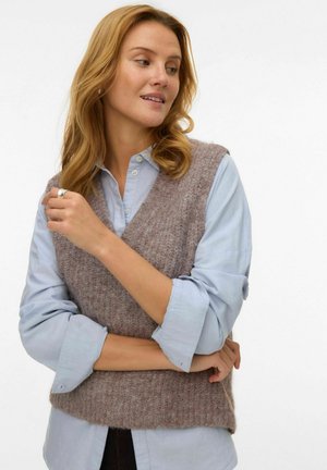 NOVAH V NECK - Džemperis - brown lentil