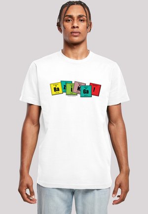 BIG BANG THEORY BAZINGA ELEMENTS - Print T-shirt - white