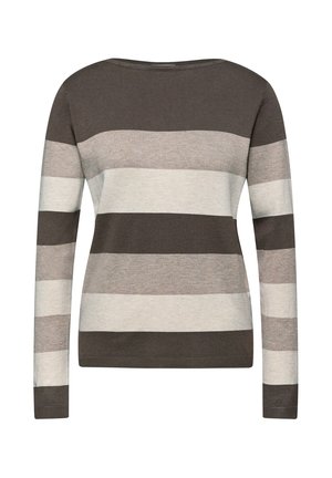 GESTREIFTER PULLOVER - Jersey de punto - braun