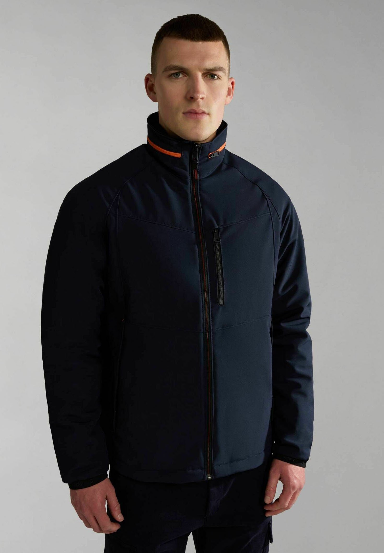 Veste De Survêtement Napapijri Homme - Bleu Marine, Coton, Taille L - État Correct