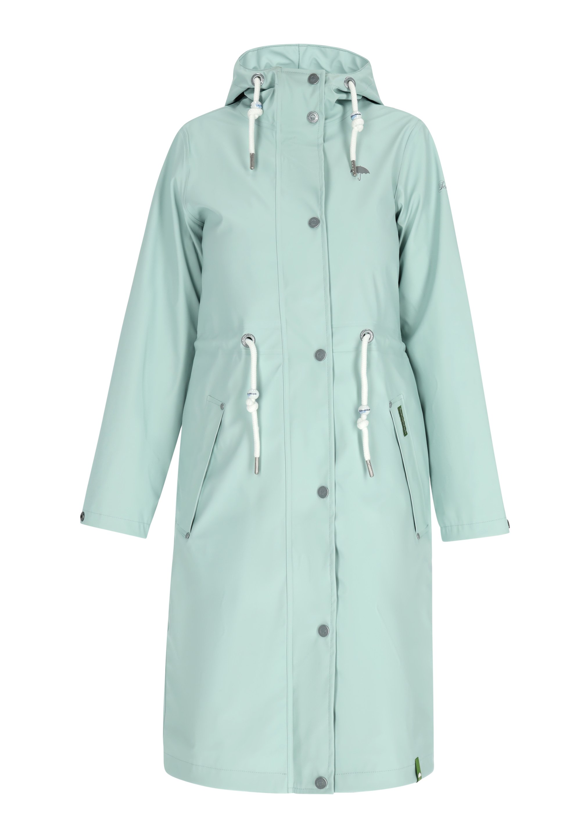Schmuddelwedda Parka pastellmint/blau