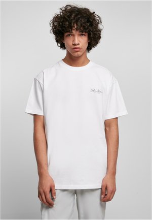 Urban Classics SMALL SCRIBT LOGO - T-shirt basic - white