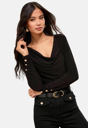 REGULAR FIT - T-shirt à manches longues - black