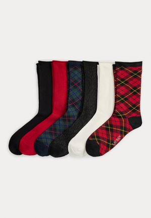 6 PACK - Chaussettes - red/ivory/black/navy