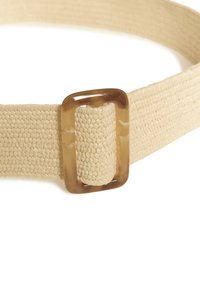 Kaffe BREE - Fletbælter - nature straw w brown buckle