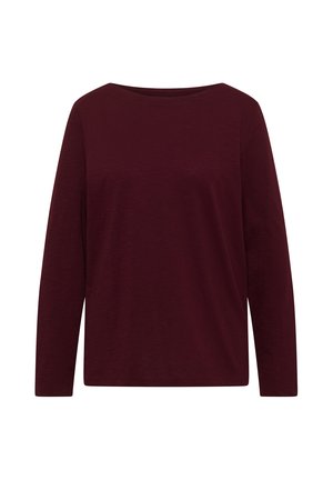 Cecil, LONG-SLEEVE TOP WITH BOAT NECK - T-shirt à manches longues - red wine