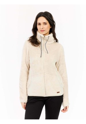 FULL ZIP RIRI - Fleecejas - kitoffwhite