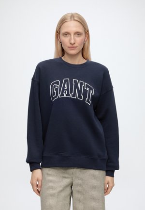 GANT, GRAPHIC C NECK  - Sweatshirt - evening blue