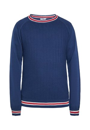 CO-BRANDED WITH BOLINE - Strickpullover - marine blau