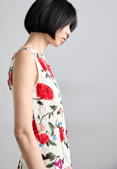Erdem BOAT NECK COCKTAIL DRESS - Kokteilikleit/peokleit - winter white