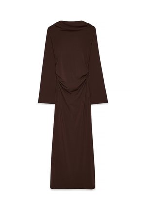 WIDE SLEEVE OPEN BACK - Jerseyjurk - brown