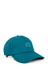 Tengerészkék baseball sapka pamutból, elöl fehér hímzett felhőmintával. Ívelt peremmel és állítható pánttal rendelkezik.