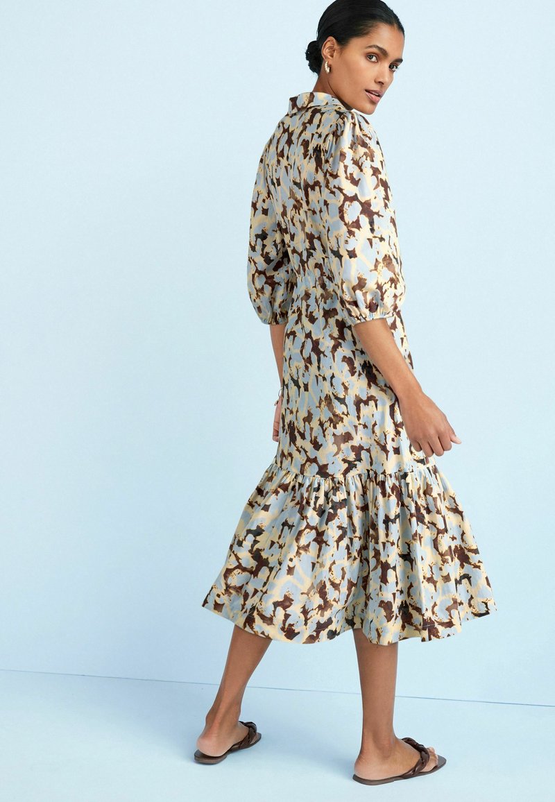 Damen Freizeitkleider | Next Blusenkleid blue brown print/hellblau - PQ41643 Damen Freizeitkleider | Next Blusenkleid blue brown print/hellblau - PQ41643