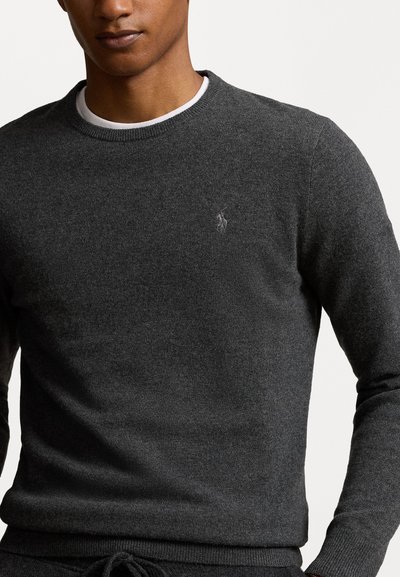 Polo Ralph Lauren WOOL CREWNECK SWEATER - Džemperis - dark charcoal heather