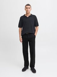 Jack & Jones JPSTKARL DAVE WITH BELT - Chinos - black