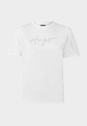 HUGO DAMACIA 3 - Print T-shirt - white