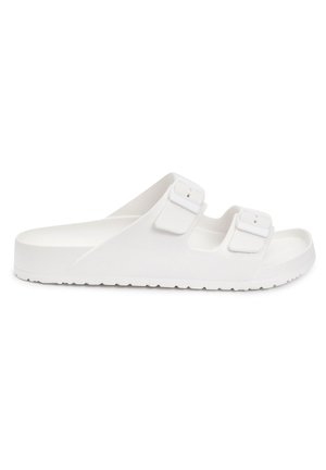 DOUBLE STRAP SLIDERS - Natikače - white