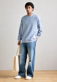Scotch & Soda TEXTURED - Sweatshirt - faded denim