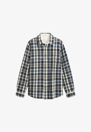 GANT, GANT CHECKED TWILL OVERSHIRT - Chemise - evening blue