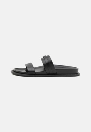 MANDY FLAT - Ciabattine - black