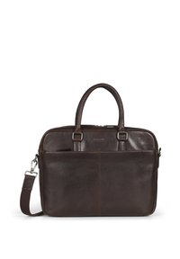 CARTER - Taška na laptop - dark brown