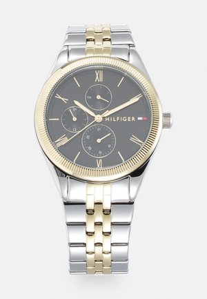 Tommy Hilfiger CASE DIAL WITH ACCENTS BRACELET - Ura - silver-soloured/gold-soloured/black