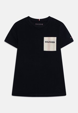 Tommy Hilfiger MONOTYPE EMBROIDERED TEE - T-Shirt print - desert 