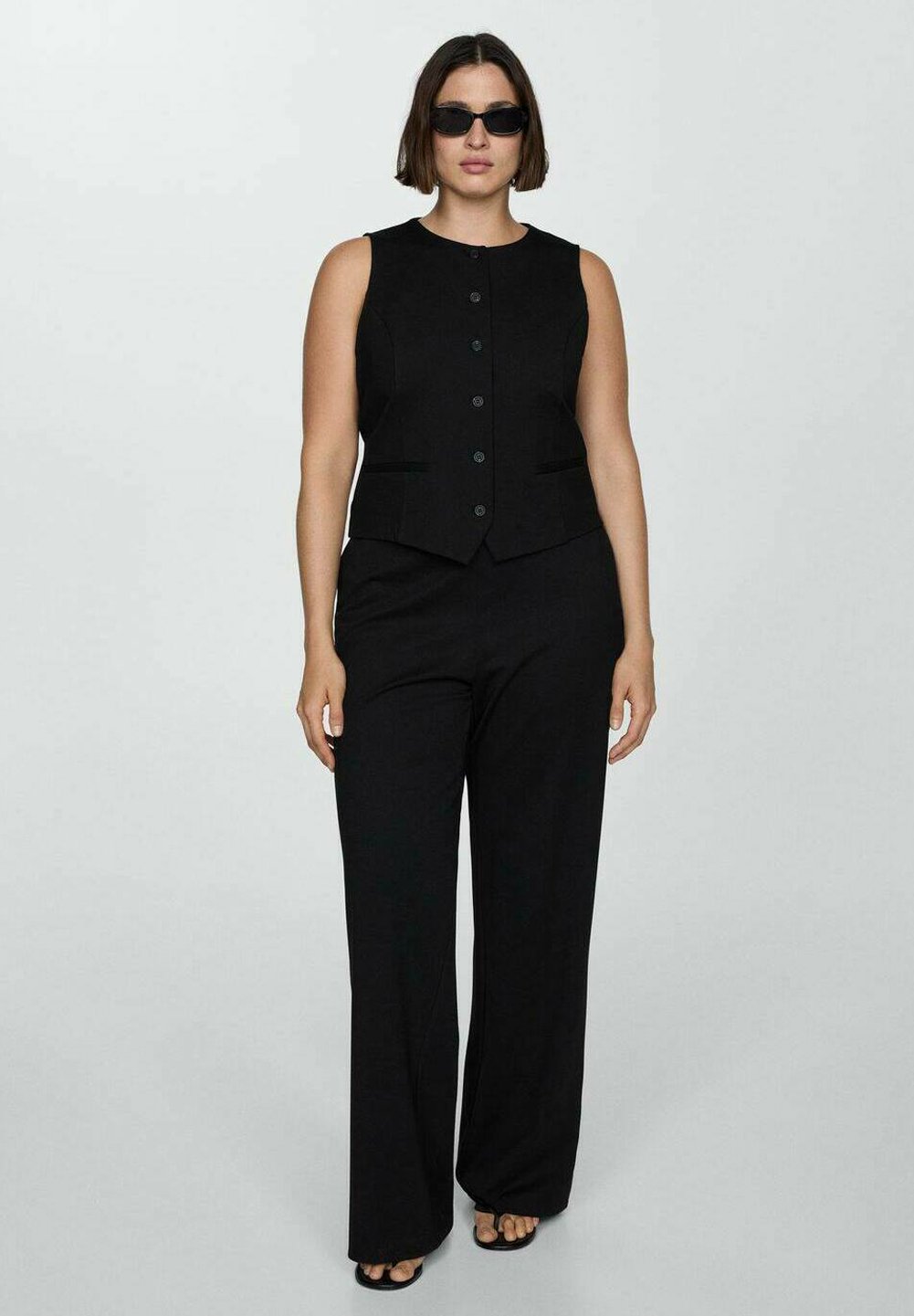 Mango Weste black/schwarz Zalando