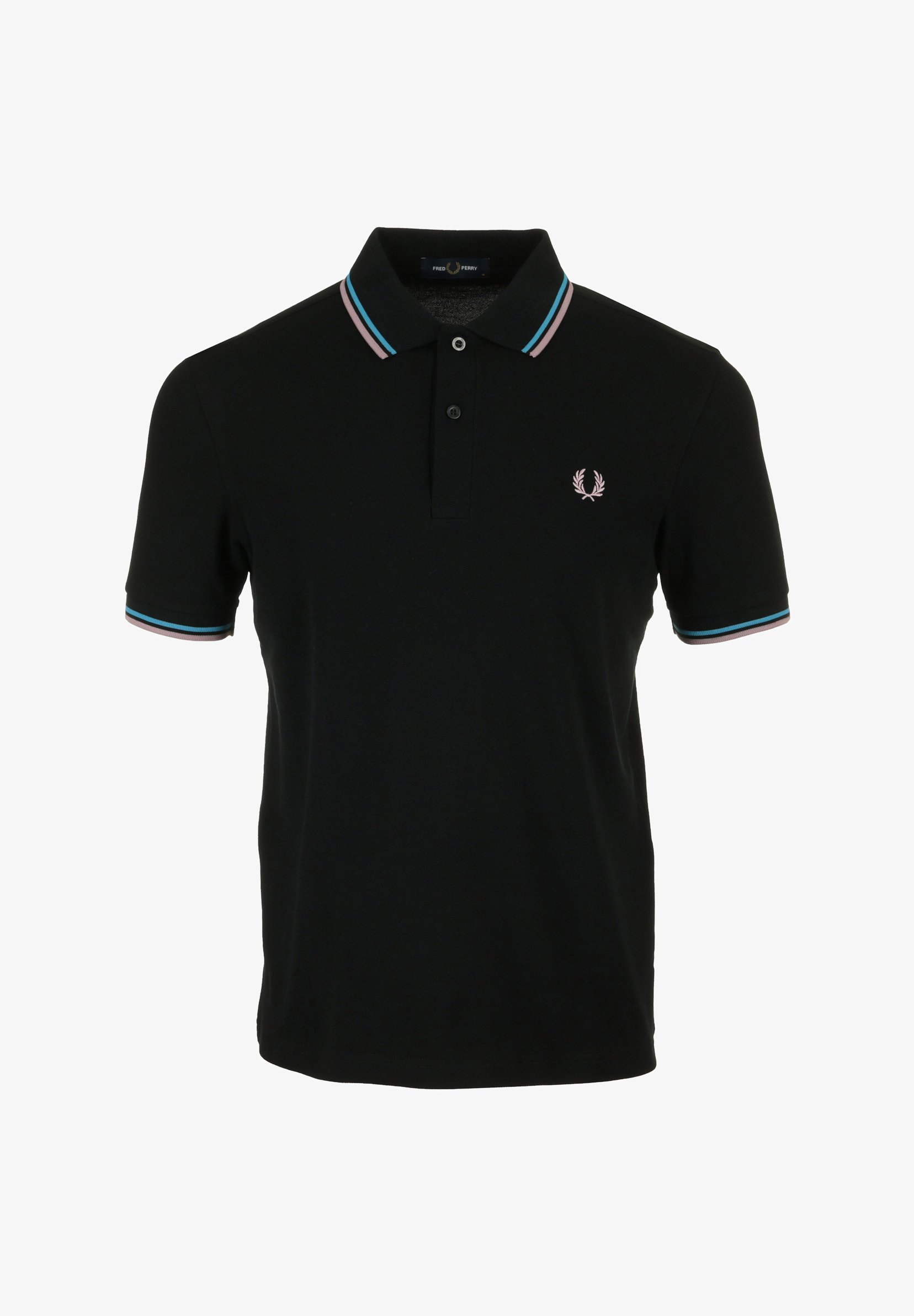 Fred Perry TWIN TIPPED Poloshirt black court blue dark pink