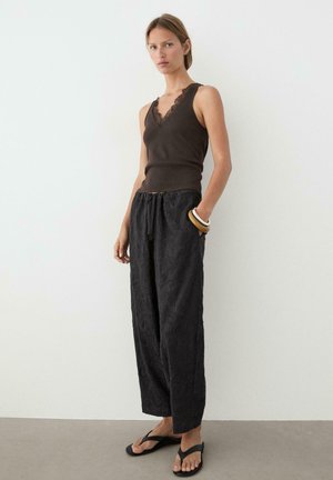 Massimo Dutti, Top - dark brown