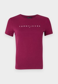 SLIM LINEAR TEE - Camiseta estampada - valley grape