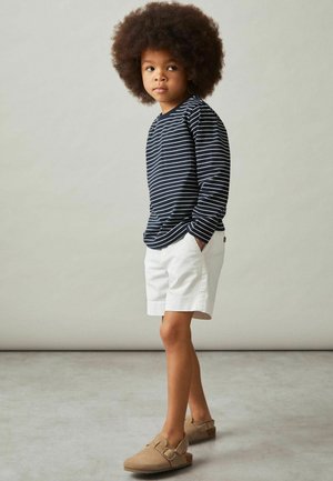 Reiss REISS KENNY STRETCH-COTTON STRIPE T-SHIRT - Top s dlhým rukávom - navy white