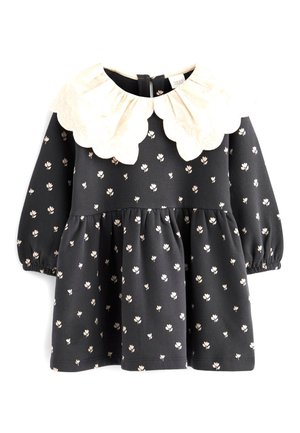 COLLARED - Vardagsklänning - black white broderie