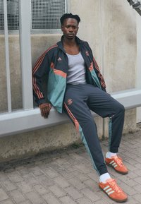 adidas Performance FC BAYERN M�NCHEN SZN TRACK TOP - Squadra - dark grey/hazy emerald