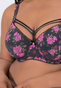 TRUYOU SOFTCUPS ZIERBÄNDER - Bygel-bh - black