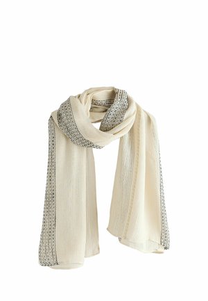 SPARKLE MONO STRIPE LIGHTWEIGHT - Écharpe - cream