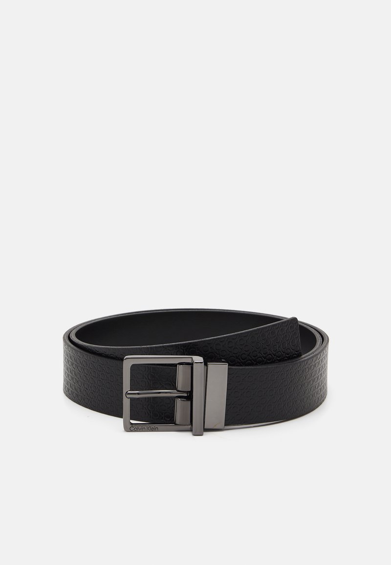 Calvin Klein SLEEK SQUARE MONO 35MM - Cinturón - black