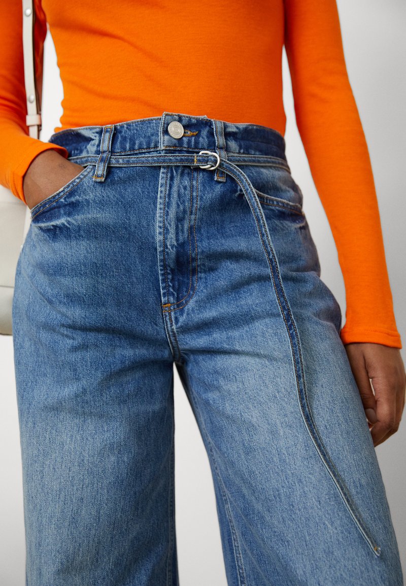 Damen Kleider | Frame Denim HIGH RISE BAGGY PANT RAW AFTER Jeans Relaxed Fit mykonos/blue denim - LR80741 Damen Kleider | Frame Denim HIGH RISE BAGGY PANT RAW AFTER Jeans Relaxed Fit mykonos/blue denim - LR80741